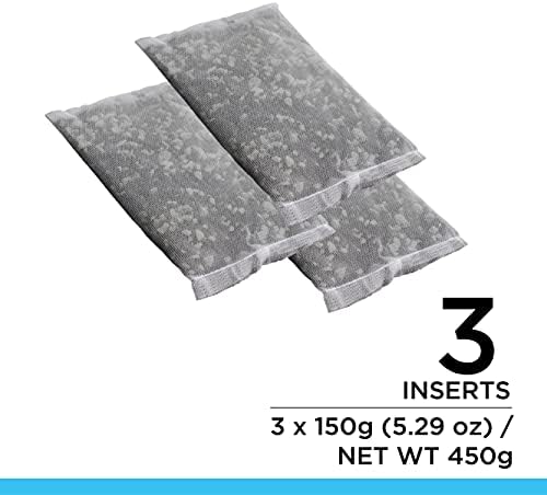 Three pre-measured 150-gram aquarium filtration bags out of packaging.