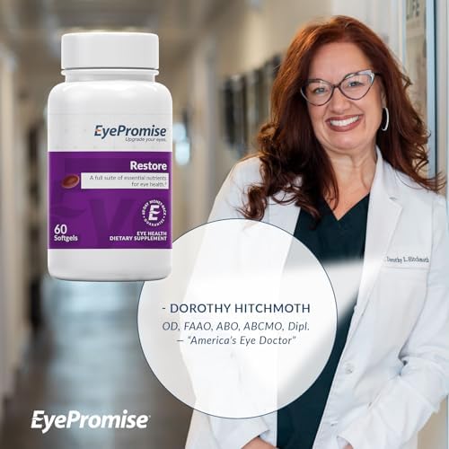 EyePromise Restore eye vitamin bottle side profile