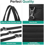 Kubya Puffer Diaper Tote Bag hanging on stroller straps
