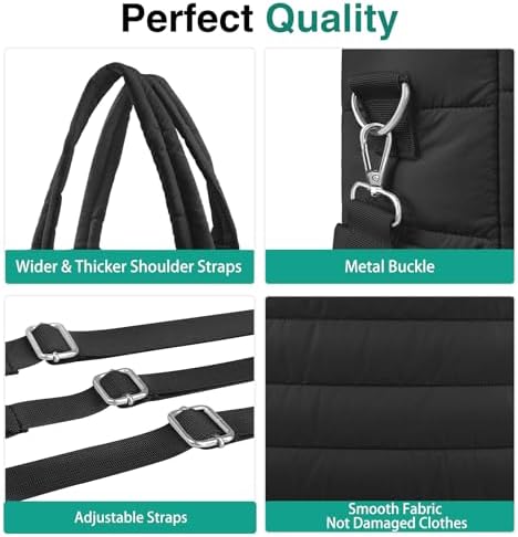 Kubya Puffer Diaper Tote Bag hanging on stroller straps