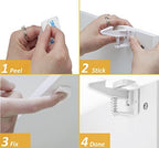 Suniry baby proofing latches showing adhesive backing