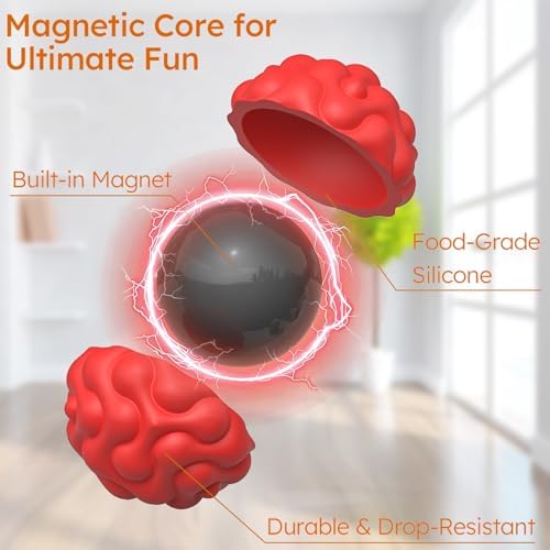 Six multicolored textured sensory balls for stress relief