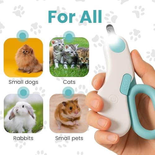 GadgetPawsUSA compact pet nail clipper packaging layout with all multi-purpose components visible.