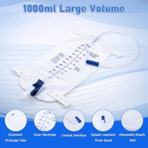 Flip drain valve mechanism on the 1000ml urinary bag