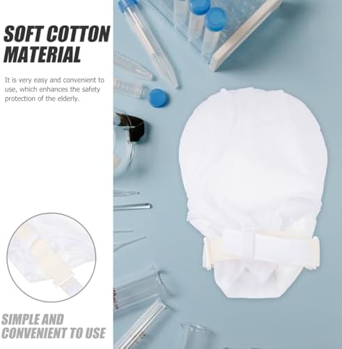Side profile of Sopotutu safety mitts for patients to prevent scratching.