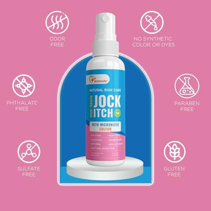 Dermveda Jock Itch soothing formula authentic USA imported box overview