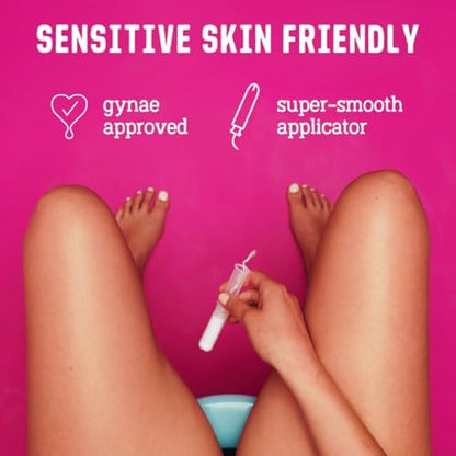 Eco friendly feminine care packaging for FLO organic cotton tampons