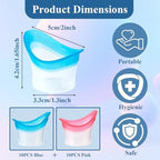 Close up of silicone eye wash cup showing the soft ergonomic edge