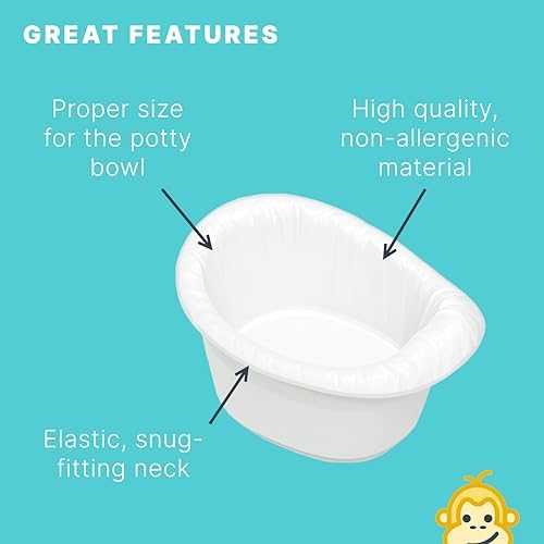 Clever Baboon potty liners installed in a toddler potty chair