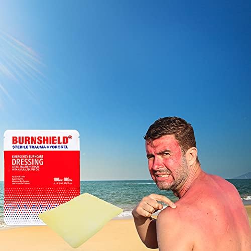 Open cell foam structure of Burnshield burn dressing soaked in tea tree oil gel.