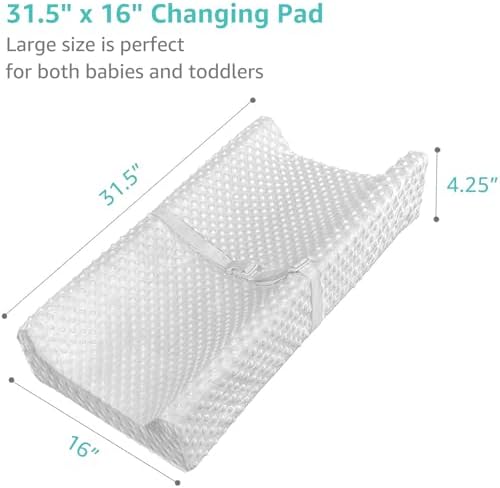 Yening contoured baby changing pad with safety belt