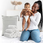 Pack of 24 microfiber nappy inserts with travel bag