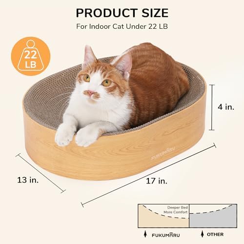 Authentic FUKUMARU imported pet furniture showing the secure non-toxic cornstarch adhesive build on the corrugated layers.