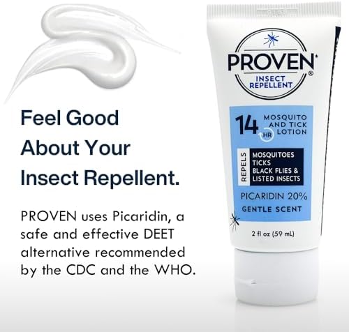 Proven DEET alternative Picaridin insect lotion two pack packaging