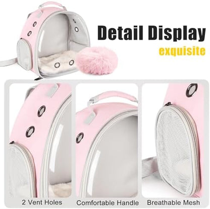2-Pack Guinea Pig Carrier Backpack and Playpen with Lid, Breathable Pet Playpen Pop Open Exercise Fence, Portable Small Animal Cage for Rabbits, Chinchillas, Squirrel, Lizard, Sugar Glider - Image 5