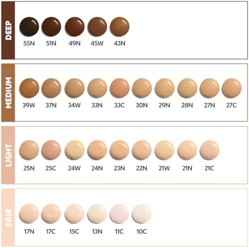 Lightweight breathable foundation with Hibiscus and Astaxanthin skincare