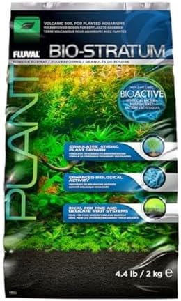 Close up of porous Fluval volcanic aquarium substrate granules