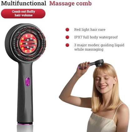 Handheld laser therapy device displaying red light LED technology.