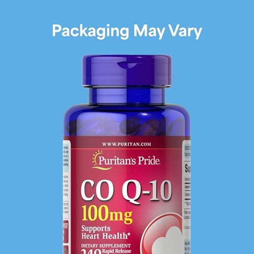 Puritan's Pride Q-Sorb CoQ10 supplement bottle label details