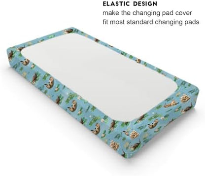 Elastic edge detail on Hwmmbh nursery changing mat cover