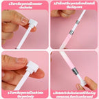 Two piece rhinestone picker tool with wax refill set