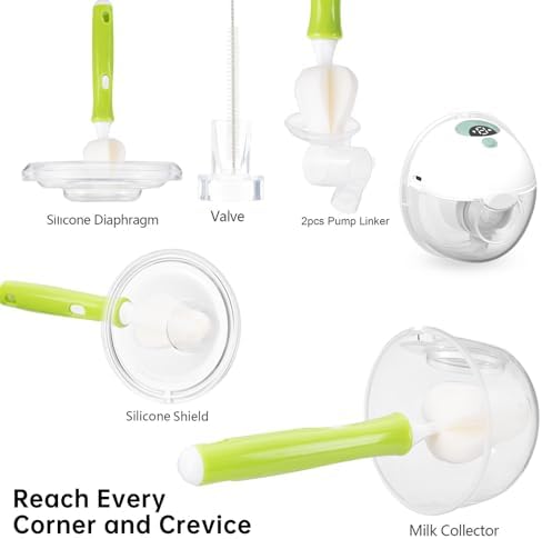 Bexdug 360 degree rotating breast pump brush head detail