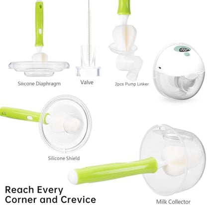 Bexdug 360 degree rotating breast pump brush head detail