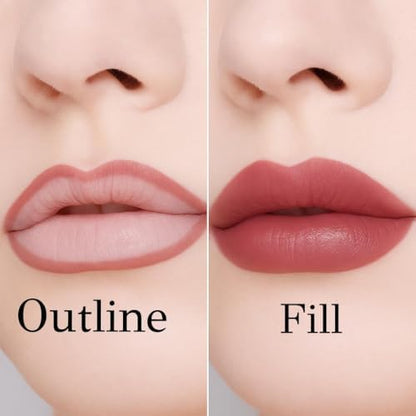 ETUDE K beauty high pigmented plum lip maker on model