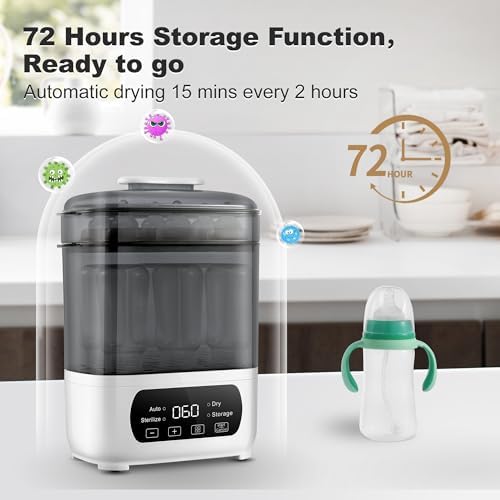 Amzbabychef bottle sterilizer LED touch screen control panel