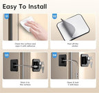 Package of 2 refrigerator locks with keys
