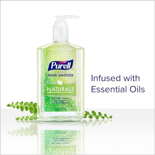 Purell Advanced Hand Sanitizer Naturals with Plant Based Alcohol, Citrus Scent, 12 fl oz Pump Bottle (Pack of 4) - 3623-06-EC2 - Image 4