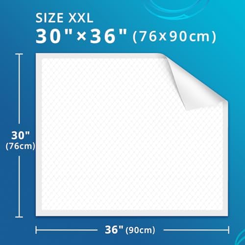 WhyWorry incontinence underpads showing 5-layer absorbent core