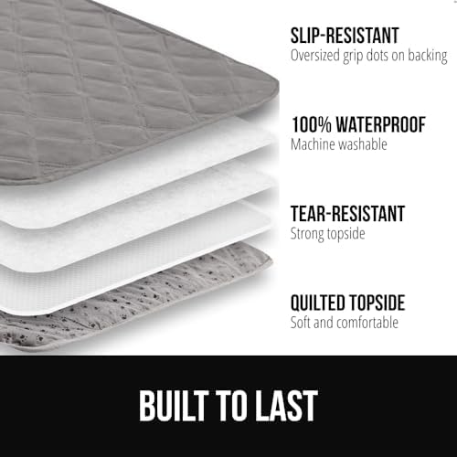 Demonstration of the non slip silicone grip dot backing on the pet furniture protector.
