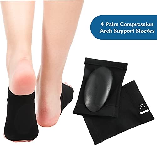 Underside view of the arch support sleeve showing the non-slip design.