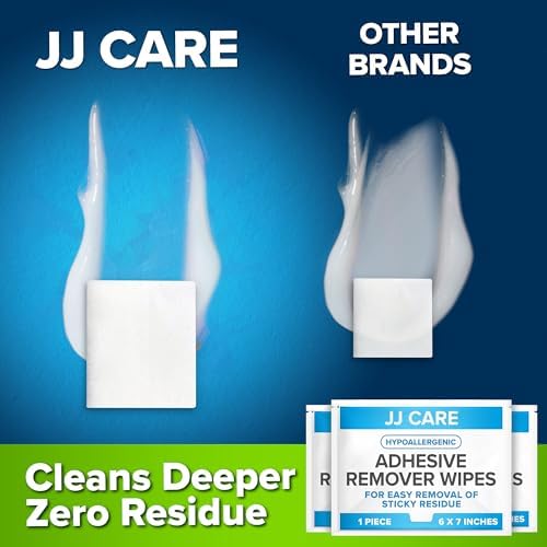 JJ CARE sterile adhesive remover wipes for ostomy and colostomy care