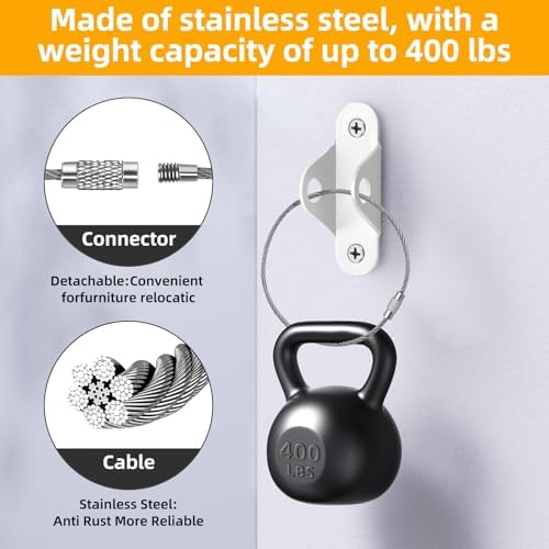 Adjustable shock straps installation demonstration on a bedroom dresser