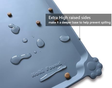 Hoki Found waterproof pet feeding mat textured surface detail