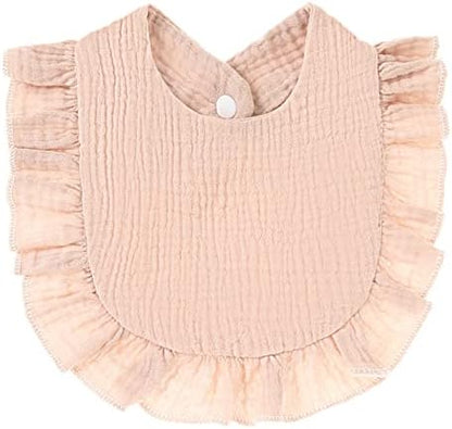 Nishine muslin cotton baby bibs set in four colors