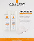 Oil-free dry touch sunscreen with matte finish controls shine all day