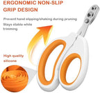 White and orange NGUMMS small animal clippers with non-slip handle.