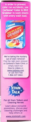 Authentic Carbona laundry care products for dye transfer removal