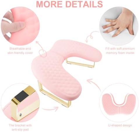 Side view showing space for nail lamp under arm rest