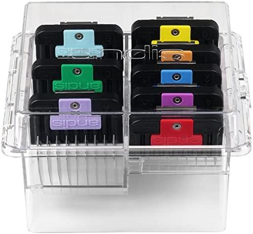 Set of Andis hardened stainless steel attachment guide combs