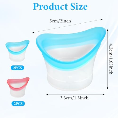 Matwsec silicone eye wash cup showing the ergonomic leak-proof rim.