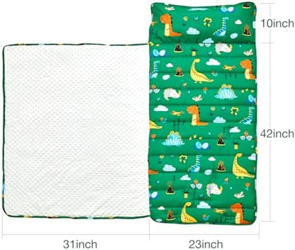 Beeweed children sleep mat close up of the raised dot minky fleece material