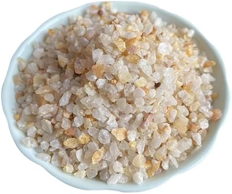 Coarse silica sand grains texture close up