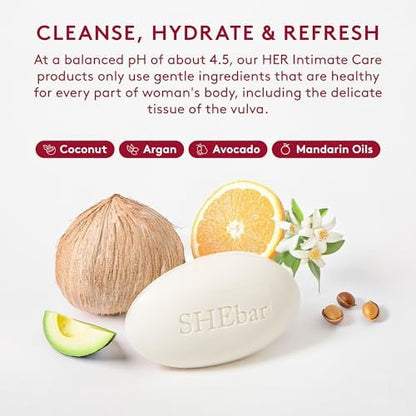 French-milled non-soap intimate cleanser for sensitive skin