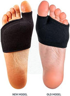 Close up of the durable stitching on Brison imported foot care sleeves.