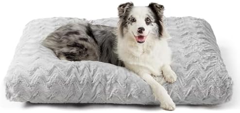 EHEYCIGA washable kennel pad showing the breathable grey linen-like summer side fabric layout.