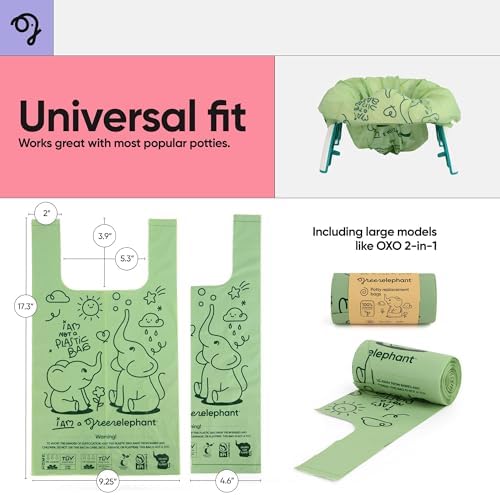 Green Elephant eco-friendly potty training bags pack